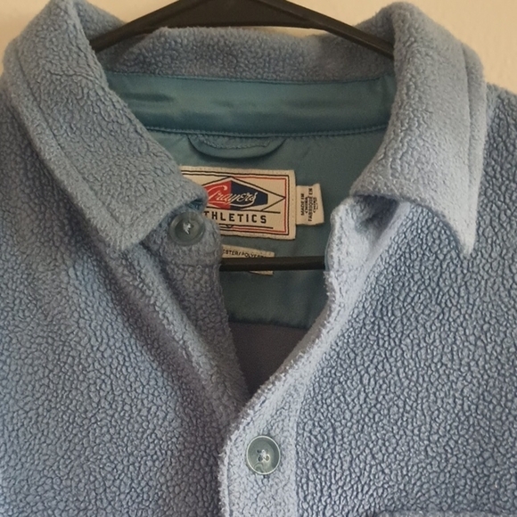 Grayers Micro Fleece CPO - Provincial Blue Color Men's Size Large Jacket Pockets - Picture 7 of 9